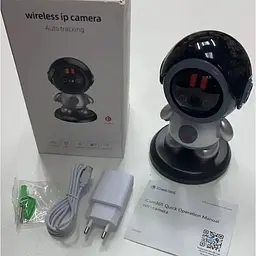 IP камера відеоспостереження RIAS Smart Robot (iCam365 APP) Wi-Fi 3MP Black-Grey - мініатюра 4