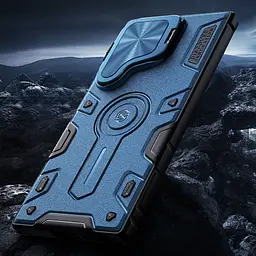 TPU+PC чохол Nillkin CamShield Armor Prop для Samsung Galaxy S25 Ultra Blue - мініатюра 7