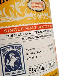 Віскі Teaninich 13 Years Old Bourbon Hogshead The Yellow Edition 52.4% 0.7 - мініатюра 2