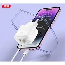 Зарядний пристрій XO 1xUSB QC3.0 + 1xUSB-C PD20W (XO-QC37) - мініатюра 4
