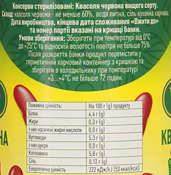 Квасоля червона WellDar італійська стерилізована 400 г - мініатюра 5
