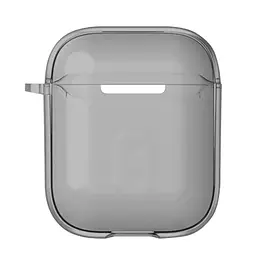 Футляр TPU Colorful для навушників Airpods 1/2 Black - мініатюра 2