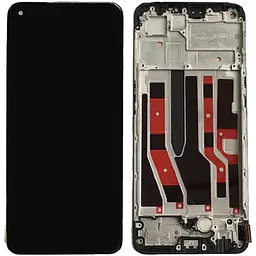 Дисплей Oppo A74 4G чорний, TFT, з рамкою