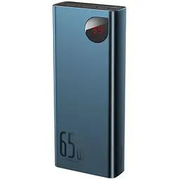 Павербанк Baseus Adaman Metal потужний для ноутбуків телефонів 20000 mAh 65W синій + кабель USB to Type-C - мініатюра 3