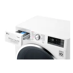Прально-сушильна машина LG F2J7HG2W, 7кг (4кг), 1200, В, Пар, глибина 45см, Дисплей, Інвертор, Білий (F2J7HG2W) - мініатюра 6