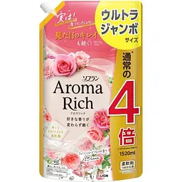 Японський кондиціонер Lion Soflan Aroma Rich Diana заправка ніжний аромат троянди 1520 мл