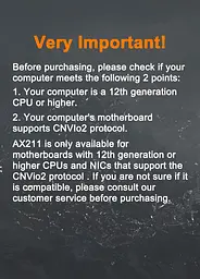 Мережева карта Intel WIFI 6E AX211NGW CNVIO2 Тридіапазонний адаптер, MU-MIMO, Bluetooth модуль для ПК/Ноутбука (19528) - мініатюра 7