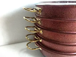 Мантоварка-пароварка з антипригарним покриттям O.M.S. Collection 6091 C-28 см 5,8 л Red - мініатюра 7