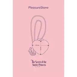 Мінівібратор Сердечко FairyGasm PleasureStOne Red, 9 режимів, на шнурку - мініатюра 7