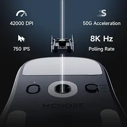 Миша MCHOSE A7 V2 Ultra Plus Wireless (MC-A7V2-11) Rose Red (G-000004307) - мініатюра 8