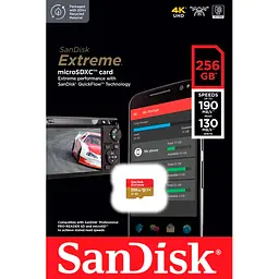 Карта пам'яті SanDisk microSDXC 256GB UHS-I U3 Extreme A2 V30 [SDSQXAV-256G-GN6GN] [94247] - мініатюра 3