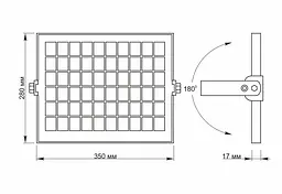 LED прожектор автономний Videx 600Lm 5000K Сенсорний (26170-000) - мініатюра 6