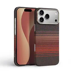 Защитный чехол для Apple iPhone 17 Pro Max, BlackIcon Kevlar MagCase, кевларовый, разноцветный, панель, накладка с поддержкой MagSafe, противоударный, защита всего корпуса, усиленные углы, совместим с беспроводной зарядкой, ArmorStandart (ARM90155) - мініатюра 2