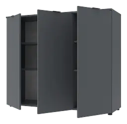 Комод Doros Рон 6 3 фасади Графіт 120х38х100 (41516000) - мініатюра 5