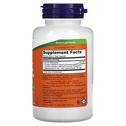 NOW Куркумін, Turmeric Curcumin Phytosome - 60 капсул - мініатюра 2