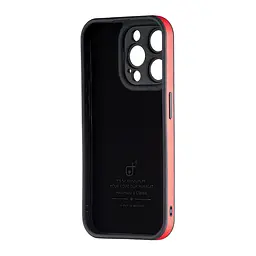 Чохол Jinduka Leather Protected Camera iPhone 15 Pro Red - мініатюра 3