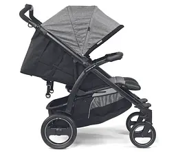 Прогулянкова коляска для двійні Peg-Perego Book for Two Cinder, сірий (IP05280000GL53RO01) - мініатюра 2