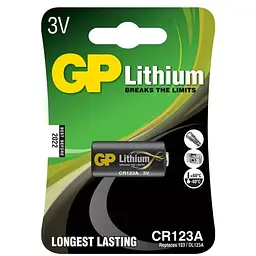 Батарейка Gp CR 123A Lithium FOTO 3.0V (CR123A-U1 / 4891199001086)