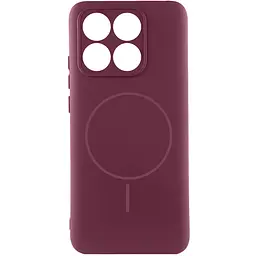 Чохол Silicone Cover Lakshmi Full Camera (AA) with Magnetic Fit для Xiaomi Redmi 15C (Global) Бордовий / Marsala