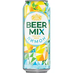 Уцінка. Пиво Оболонь Beermix Лимон світле 2.5% з/б 0.5 л (59268)