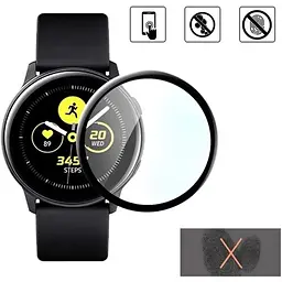 Захисна плівка BeCover для Samsung Galaxy Watch Active SM-R500 Black (706034) - мініатюра 4