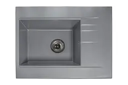 Кухонна мийка гранітна Miraggio Bodrum 650 gray 649x500x220 00206606, Сірий