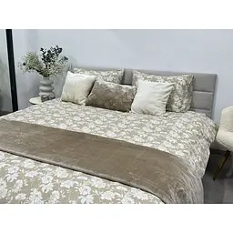 Комплект постільної білизни Ecotton сімейний 267262 Квiтка на бежевому (24272) - мініатюра 4