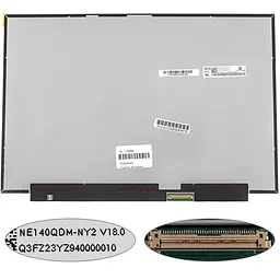 Матрица 14.0" NE140QDM-NY2 (2560*1600 40pin(eDP 400cd/m2 (!!!) IPS 165Hz цветопередача: 100% sRGB) LED SLIM (без планок і