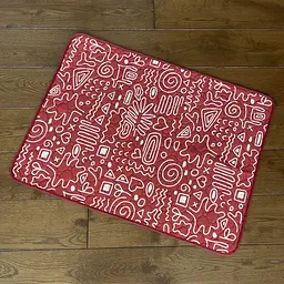 Багаторазова пелюшка для собак Pelushka Red Abstraction 40х60 см - мініатюра 4