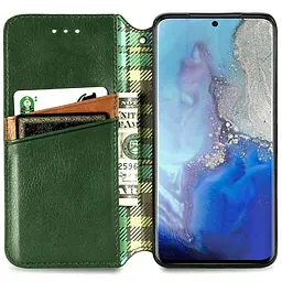 Чохол-книжка GETMAN Cubic Cover Case для Xiaomi Redmi 9A / 9AT (Green) [52801] - мініатюра 3