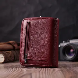 Жіночий гаманець середнього розміру з натуральної шкіри ST Leather 22551 бордовий - мініатюра 10
