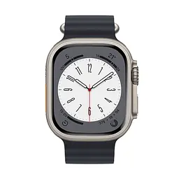 Ремінець силіконовий Hoco iWatch WA12 marine double buckle 42/ 44/ 45/ 49mm midnight синій - мініатюра 6