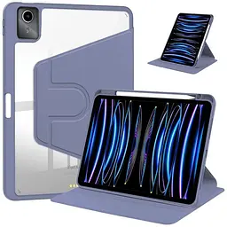 Чохол TPUCristal Pen holder 360 Lenovo Tab M11 TB330 / Xiaoxin Pad 2024 TB331 Фіолетовий