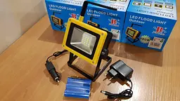Акумуляторний LED Прожектор 30W світлодіодний ліхтар із ЗУ 12в та 220в Balong 204 - мініатюра 2