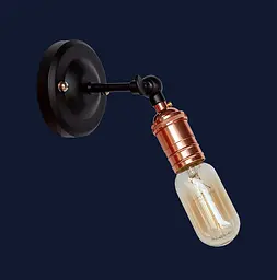 Бра настінне Levistella 752WB1706-1, E27, 60W, рожеве золото, чорне кріплення, для дому - мініатюра 2