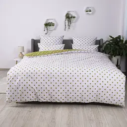 Комплект постільної білизни ТЕП Olive Dots 70x70 полуторний оливковий - мініатюра 2