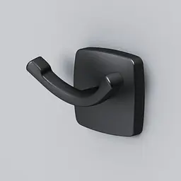 Подвійний гачок для рушників Am.Pm Gem black A9035622, Чорний матовий - мініатюра 3
