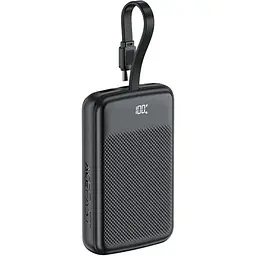 Зовнішній акумулятор ACEFAST M13 PD22.5W power bank with cable 10000mAh Black (6974316283959)