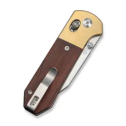 Ніж складаний кишеньковий Civivi Yonder Clip Point (7.3 см) 14C28N / Wood and Brass натуральний - мініатюра 5