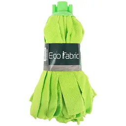 Змінна насадка для швабри Eco Fabric моп зі смужок мікрофібри 160 г зелена (EF-0160-MG) - мініатюра 3