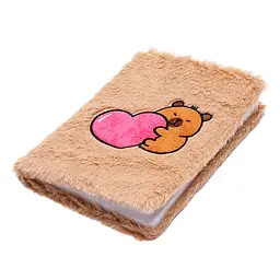 Блокнот плюшевий ZiBi Kids Line Capybara 9 А5 80 аркушів у клітинку, дизайн в асортименті (ZB.700023) - мініатюра 2