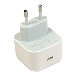 Зарядний пристрій - блочок FoxConn Dynamic Power Adapter PD 40W - 60W 1:1 для Apple 1 вихід юсб-с білий