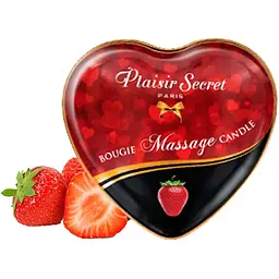 Масажна свічка Plaisir Secret полуниця, 35 мл - мініатюра 2