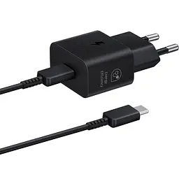 Мережевий зарядний пристрій Samsung 25W + Cable USB-С to USB-С Black (EP-T2510XBEGEU) [95121] - мініатюра 1