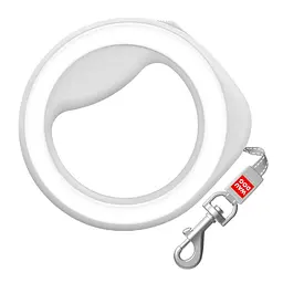Повідець-рулетка для собак Waudog R-leash кругла XS-M до 40 кг 2.9 м світловідбивна стрічка (4823089328522)