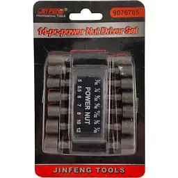 Набір шестигранних головок для шуруповерта 14 PCS sleeve AND - мініатюра 4