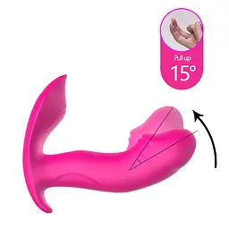 Вібратор у трусики Foxshow Silicone Panty 12 см (рожевий) - мініатюра 16