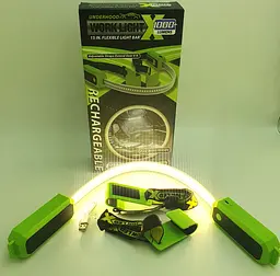 LED лампа універсальна для освітлення 36см світлодіодна з гачками та акумулятор знімний 18650 світильник ліхтар UKC Emergency light strip M3 - мініатюра 6