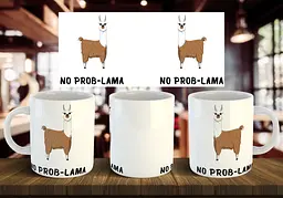Чашка "NO PROB-LAMA" 330 мл