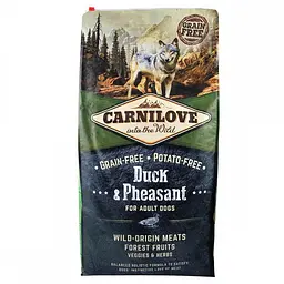 Сухий корм Carnilove Adult Duck & Pheasant 12 кг з качкою та фазаном для дорослих собак усіх порід - мініатюра 3